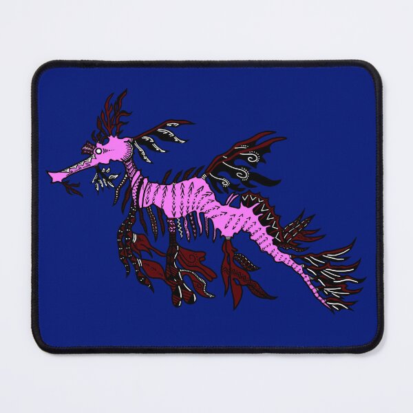 Item preview, Pink and Maroon Tribal Leafy Seadragon designed and sold by Steeb757.