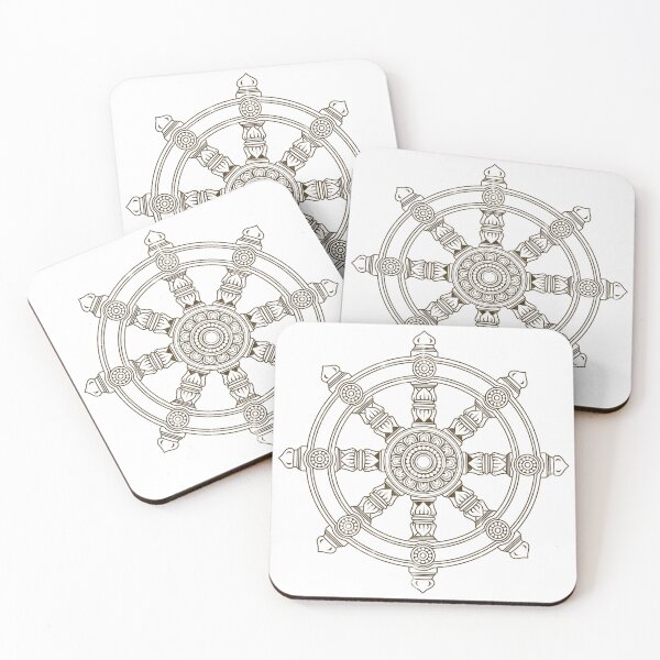 Item preview, Buddhism Wheel of Dharma - Dharmachakra Vintage Spiritual Design designed and sold by RogueCreative.