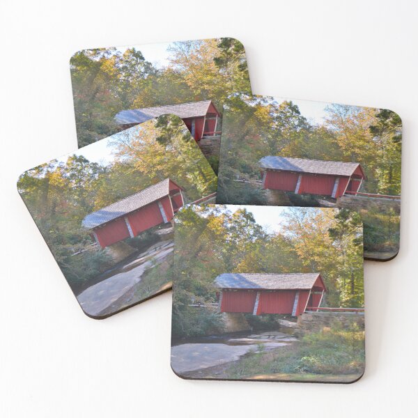 Item preview, Beautiful Campbells Covered Bridge In Autumn designed and sold by LisaWootenPhoto.