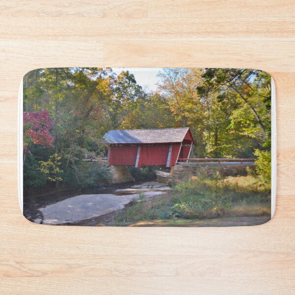 Item preview, Beautiful Campbells Covered Bridge In Autumn designed and sold by LisaWootenPhoto.