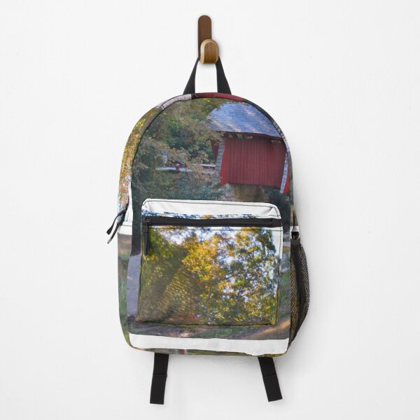 Item preview, Beautiful Campbells Covered Bridge In Autumn designed and sold by LisaWootenPhoto.