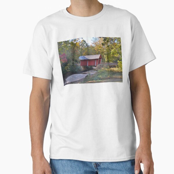 Item preview, Beautiful Campbells Covered Bridge In Autumn designed and sold by LisaWootenPhoto.