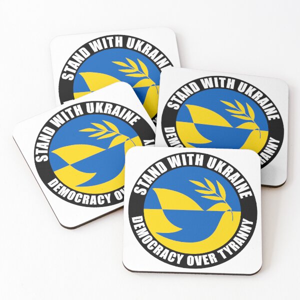 Item preview, Stand With Ukraine Democracy Over Tyranny Peace Dove designed and sold by Metro Bionic.