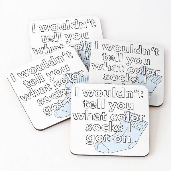 Item preview, I wouldn't tell you what color socks I got on quote meme sticker Bhad Bhabie designed and sold by Eva-vdz.