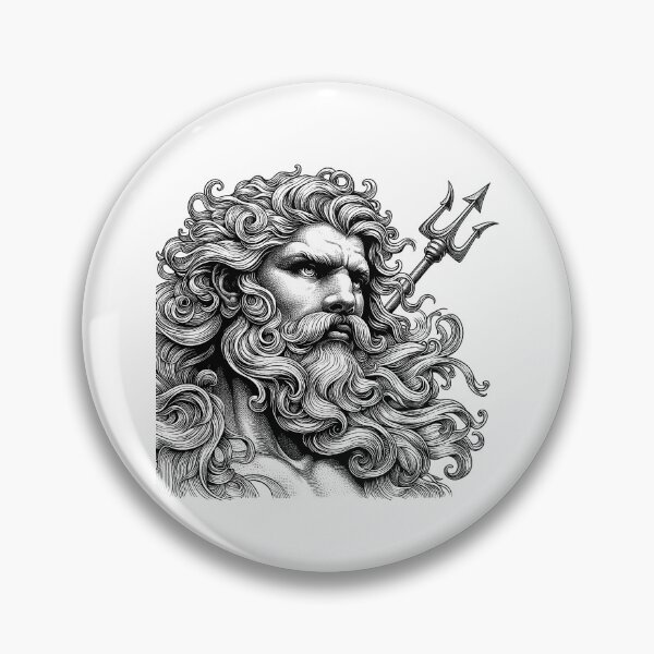 Item preview, Poseidon Portrait designed and sold by NTGUILTY.