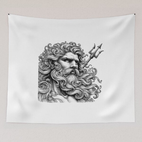 Item preview, Poseidon Portrait designed and sold by NTGUILTY.