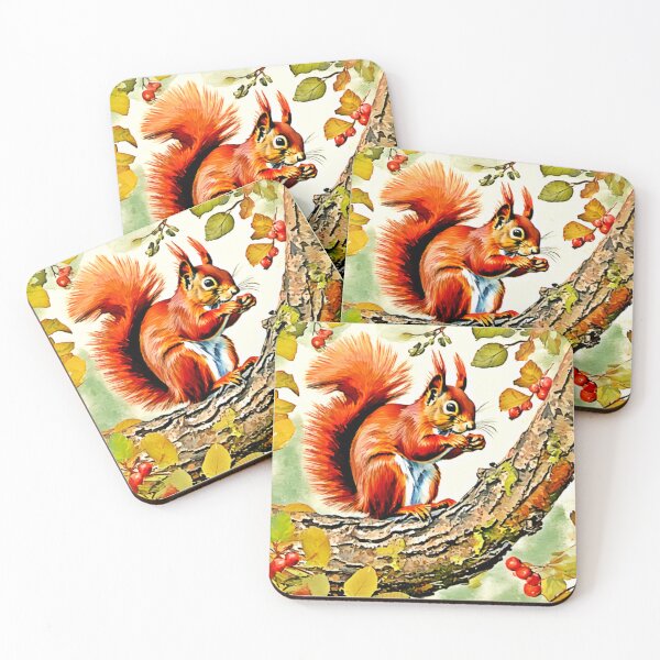 Item preview, Autumn Squirrel Art designed and sold by Health And Fitness Posts e-Store.