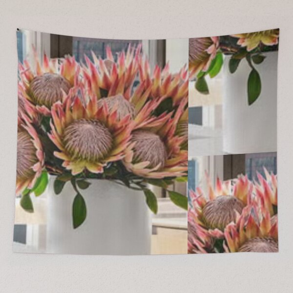 Item preview, GIANT KING PROTEA BURNT ORANGE FLOWER VASE designed and sold by Shelbineshop.