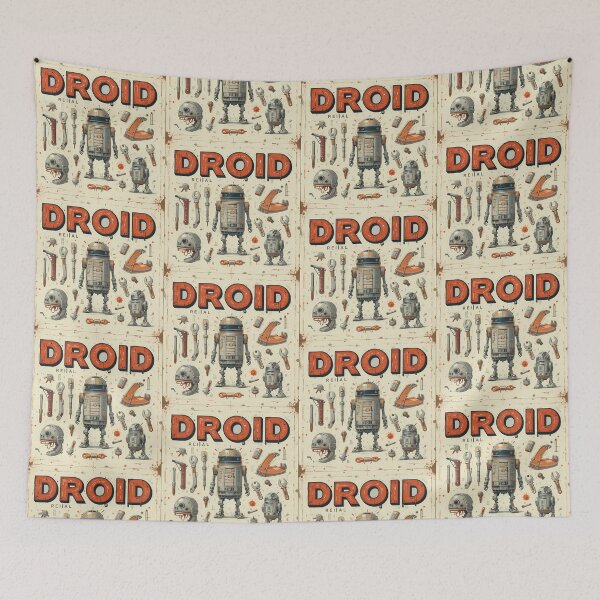 Item preview, Droid Robot Tech Warrior Star Wars Art designed and sold by ART ATTACK ZONE.