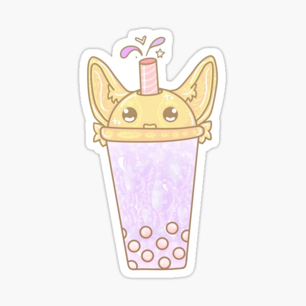 Vista previa del artículo con la obra «Bebida Boba de Taro Corgi», diseñado y vendido por Myla James.