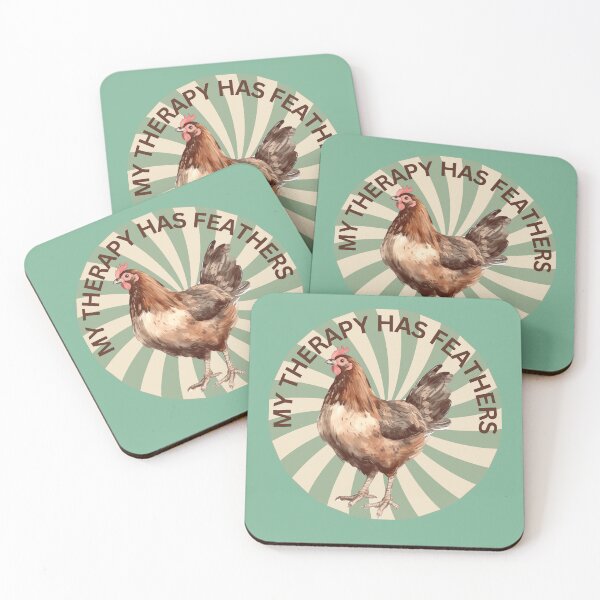 Item preview, MY THERAPY HAS FEATHERS designed and sold by DanaTees.