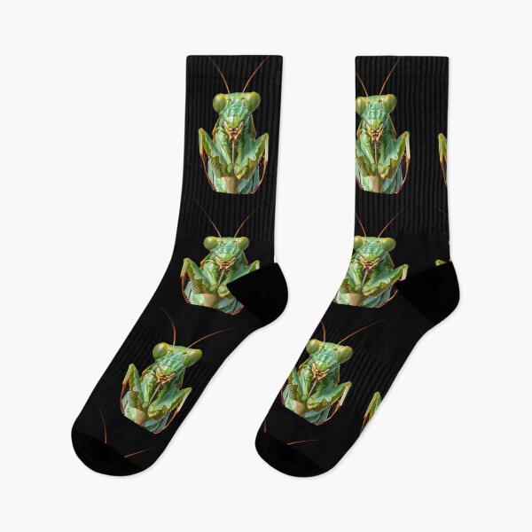Item preview, Green Praying Mantis, Eerie Insect Art designed and sold by Phat Dog Designs .