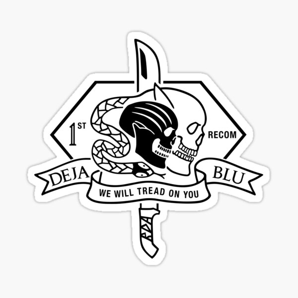 Vista previa del artículo con la obra «Parche Deja Blu - Negro», diseñado y vendido por TiffanyRedRose.