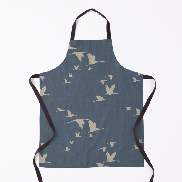 Item preview, Serene harmonious Japandi style flying cranes linen textured 2b designed and sold by Designsbyluzia.