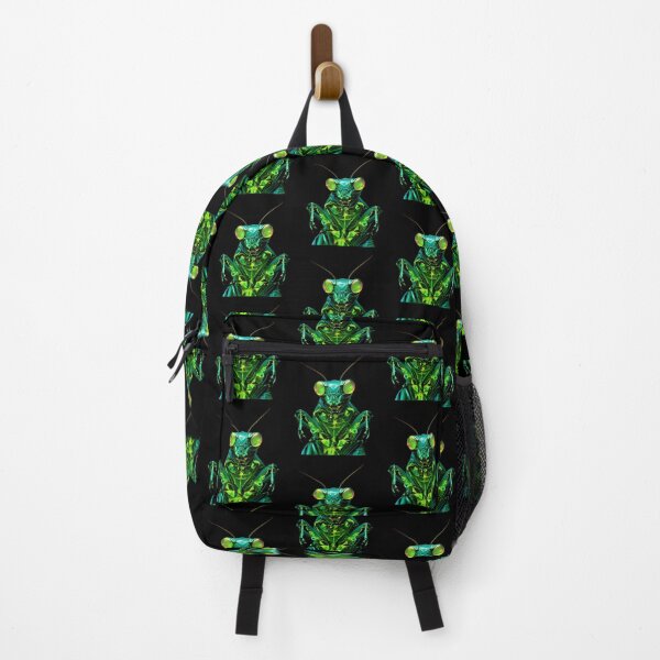 Item preview, Glowing Sci-Fi Green Praying Mantis, Futuristic Insect Art designed and sold by Phat Dog Designs .