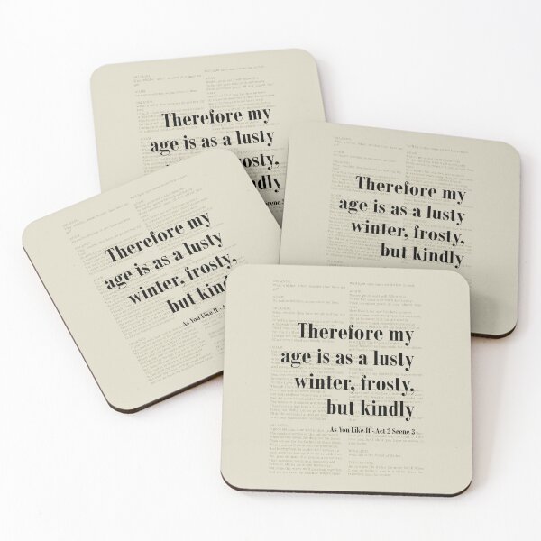 Item preview, Lusty Winter As You Like It Shakespeare Quote designed and sold by kakarikihill.