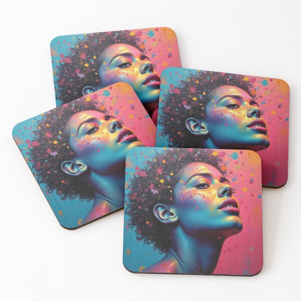 Item preview, Curly Afro Hair Black woman designed and sold by Ink And Inspire.