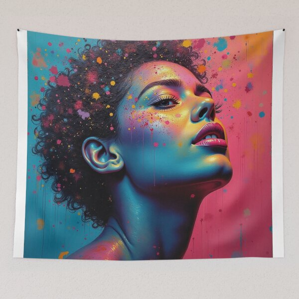 Item preview, Curly Afro Hair Black woman designed and sold by Ink And Inspire.