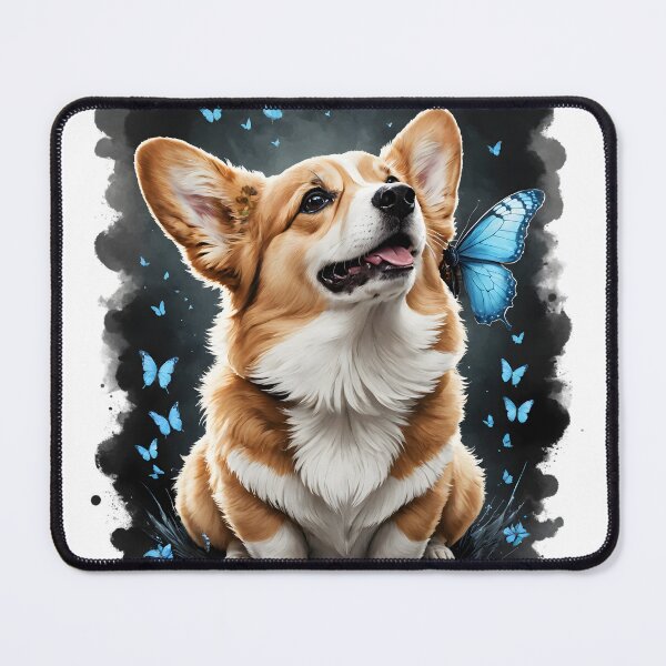 Item preview, Flying Corgi with Butterfly Wings - Whimsical Sky Pup designed and sold by PrayMerch.