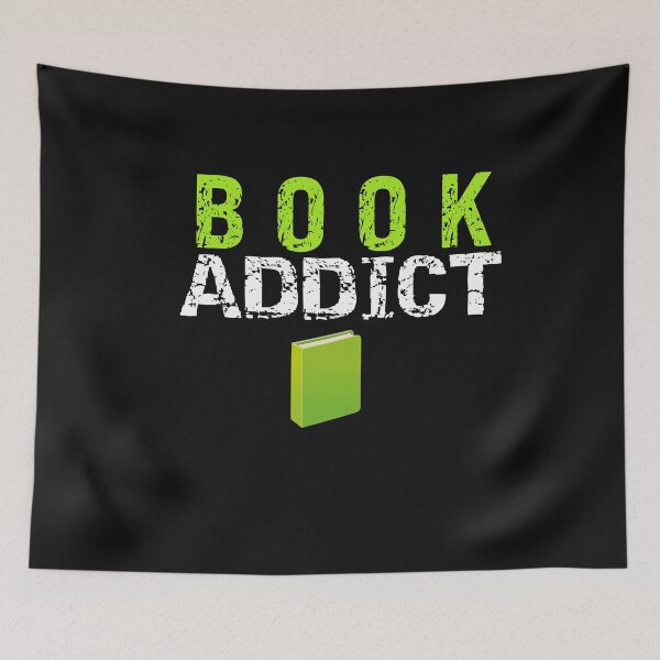 Item preview, Book Addict Funny Book Lover Reading Quote designed and sold by SharpThreadZ.