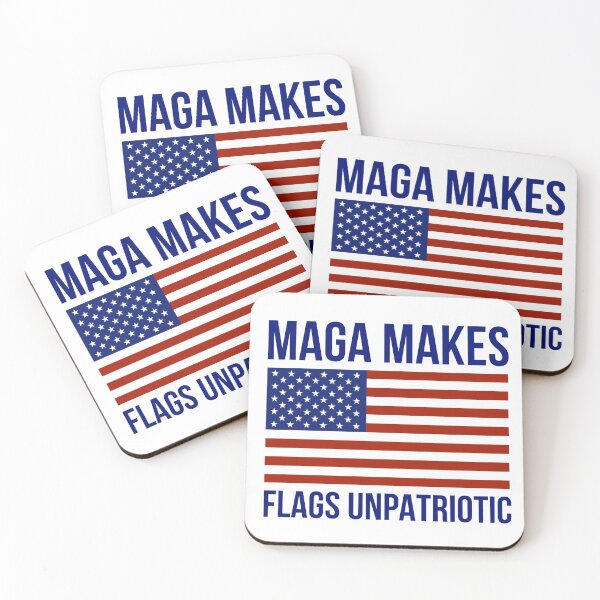 Item preview, MAGA makes flags unpatriotic  designed and sold by Rachel the Artist .