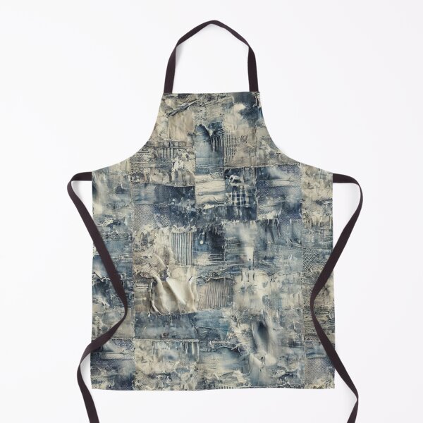 Aperçu de l'œuvre Patchwork en denim vieilli créée et vendue par Wiredart.