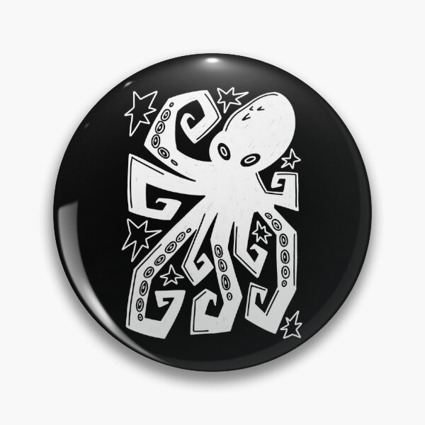 Item preview, Ilustración de pulpo en linograbado designed and sold by annexart.