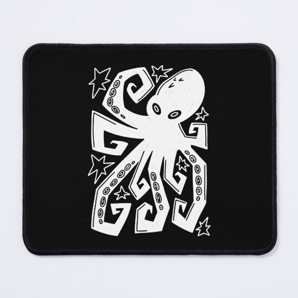 Artikelvorschau, Oktopus Linoldruck Illustration entworfen und verkauft von annexart.