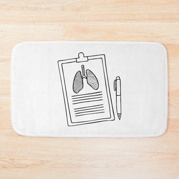 Item preview, A medical report and pen with an image of a chest X-ray scan attached designed and sold by rasagamastore.