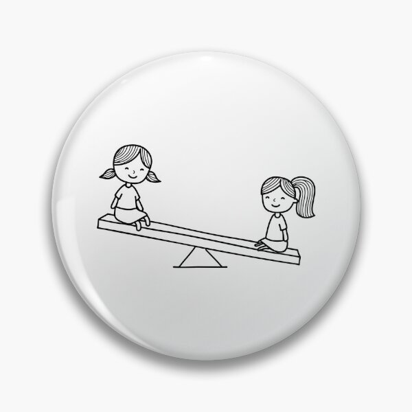 Item preview, Two kids sit on a seesaw, tilted heavily to one side, representing imbalance in weight designed and sold by rasagamastore.