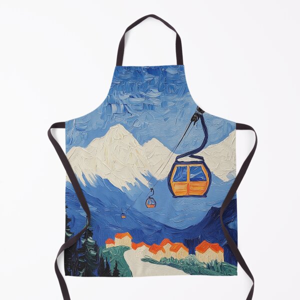Item preview, Banff Gondola | Post-impressionist painting style designed and sold by ComicsFactory.