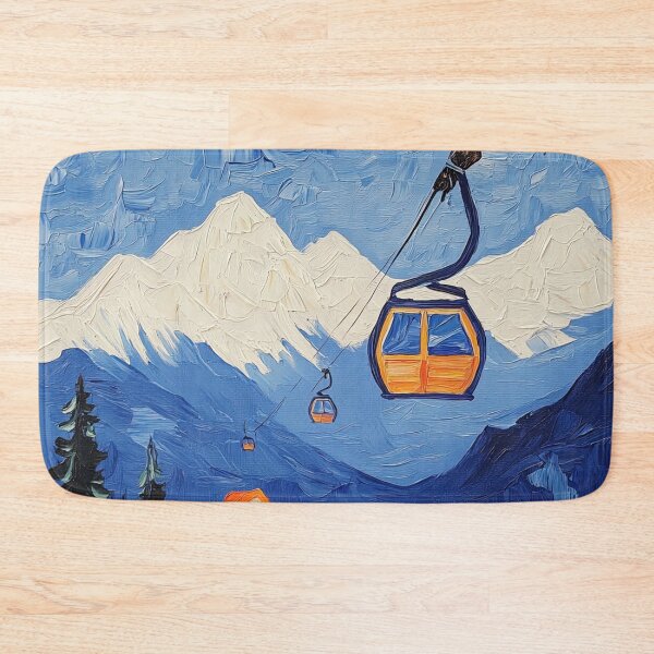 Item preview, Banff Gondola | Post-impressionist painting style designed and sold by ComicsFactory.