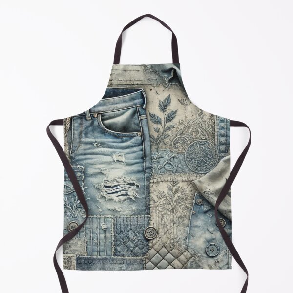 Item preview, Denim Patchwork Elegance designed and sold by Wiredart.