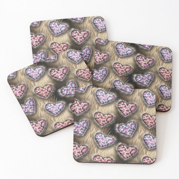 Item preview, Heart Toe Beans Fuzzy Animal Print Camouflage  designed and sold by Silvermoonmyst.
