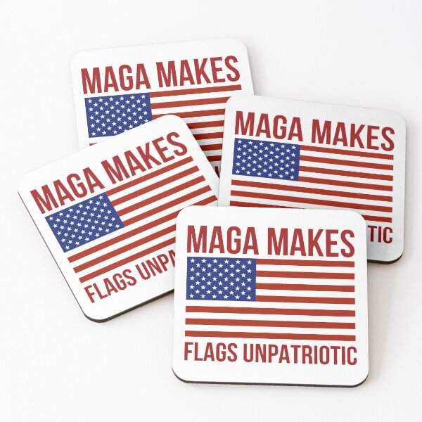 Item preview, MAGA makes flags unpatriotic  designed and sold by Rachel the Artist .