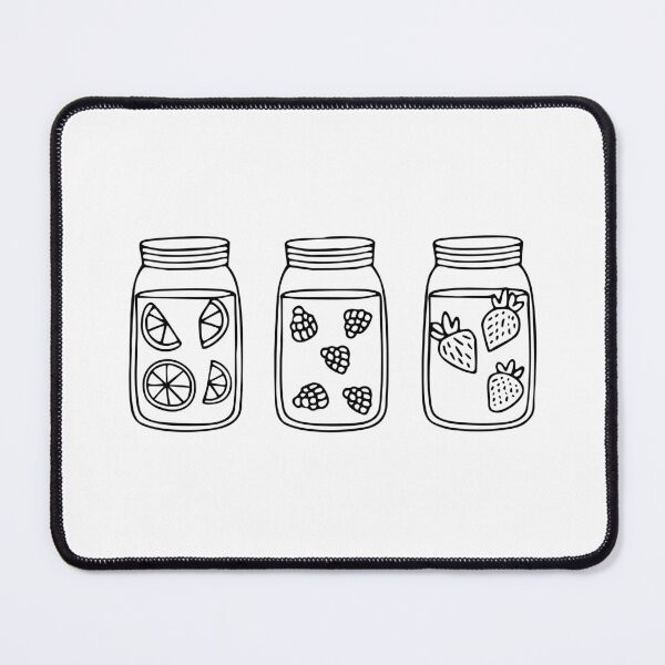 Item preview, Three jars of infused water strawberry, orange, and blackberry designed and sold by rasagamastore.