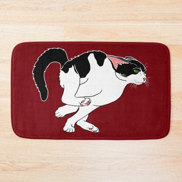 Item preview, Hyperactive Running Black and White Cat designed and sold by Deborah Camp.