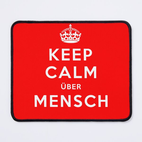 Item preview, Keep Calm UBERMENSCH - Funny Friedrich Nietzsche Quote designed and sold by VZCreativeLab.