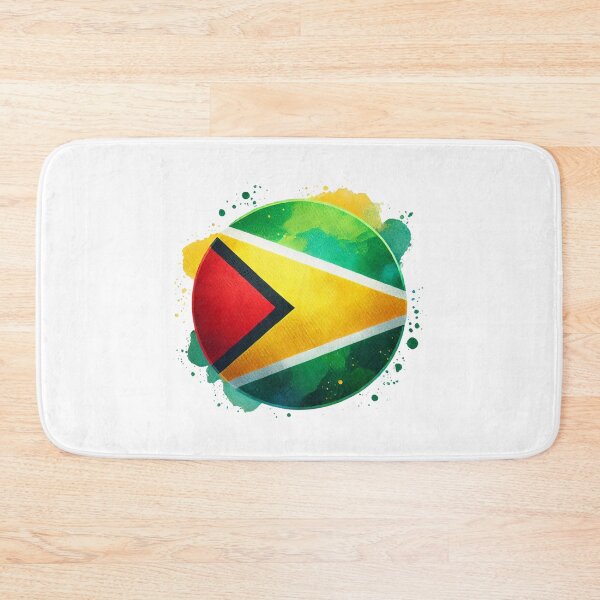 Item preview, Guyana Circle Flag Watercolour Style designed and sold by FlagWardrobe.
