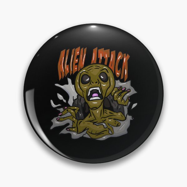 Item preview, Orange alie attack breaking the fabric designed and sold by Joncasmiart.