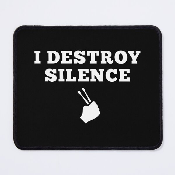 Item preview, I Destroy Silence Music Lover Humor Band Members Musicians Gift designed and sold by MouDantArts.
