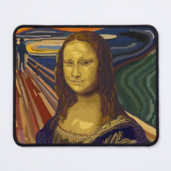 Item preview, Mona Lisa Scream - Contemporary Pixel Art designed and sold by Thomas Hudson.
