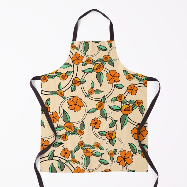 Item preview, Vintage Stained Glass - Orange Roses and Poppies designed and sold by woolandbristle.