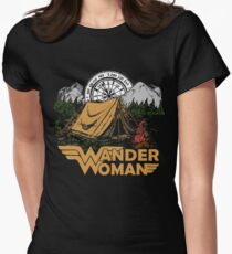Wander Woman Funny Camping Love Gift for Women T-shirt Women's Fitted T-Shirt