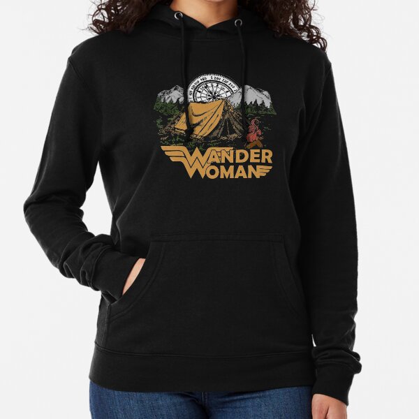 Wander Woman Funny Camping Love Gift for Women T-shirt Lightweight Hoodie