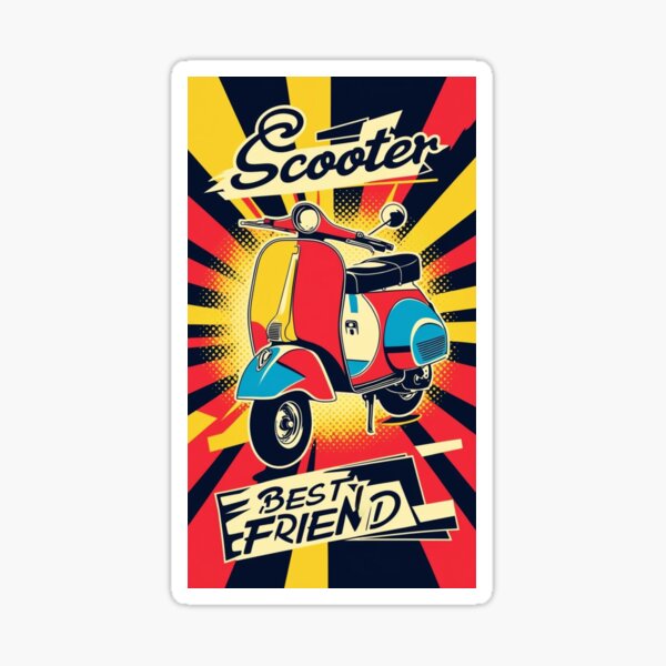 Item preview, Retro scooter vibes - vintage ride, your best friend designed and sold by W-McSapa.