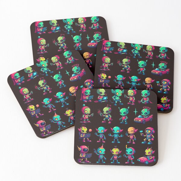Item preview, Collection of Cute Alien Cartoon Characters designed and sold by Thaivi Design.