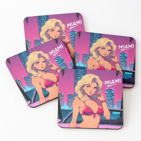 Item preview, Neon Miami Skater – Retro 80s Anime Energy designed and sold by PitsFusion Retro Atlas.