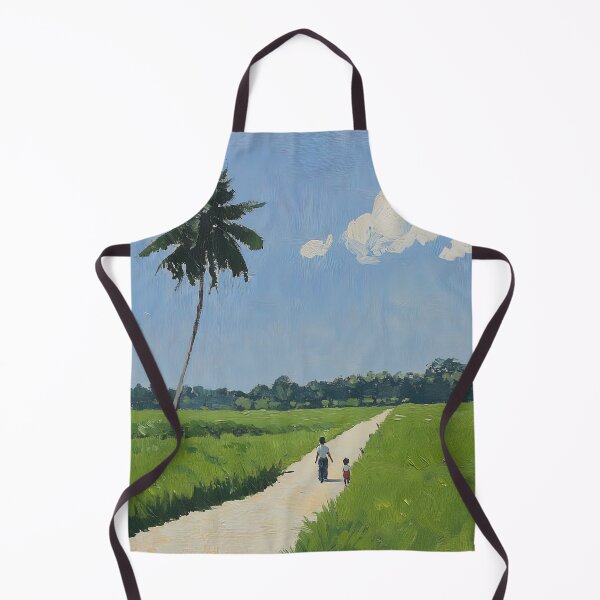 Item preview, Bangladesh landscape | Post-impressionist painting style designed and sold by ComicsFactory.