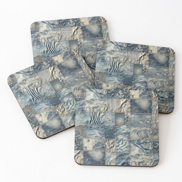 Item preview, Rustic Denim Patchwork designed and sold by Wiredart.